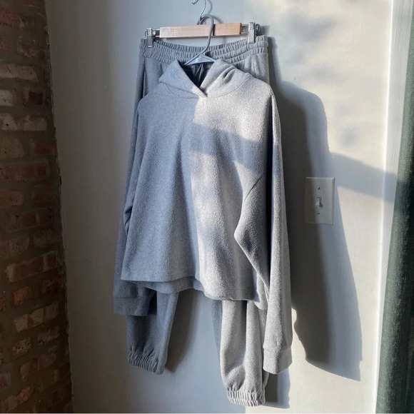 Zara Other - Zara Grey Sweat Set - Hoodie & Sweatpants, Size M